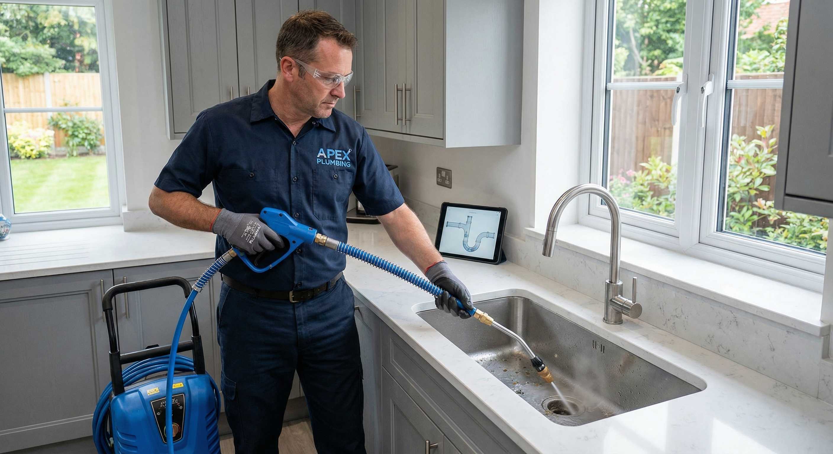Professional drain cleaning service